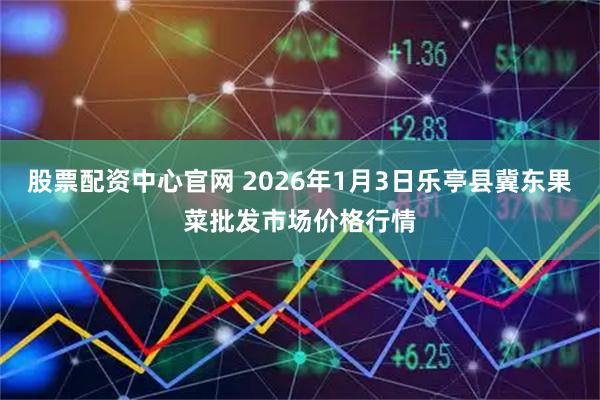 股票配资中心官网 2026年1月3日乐亭县冀东果菜批发市场价格行情